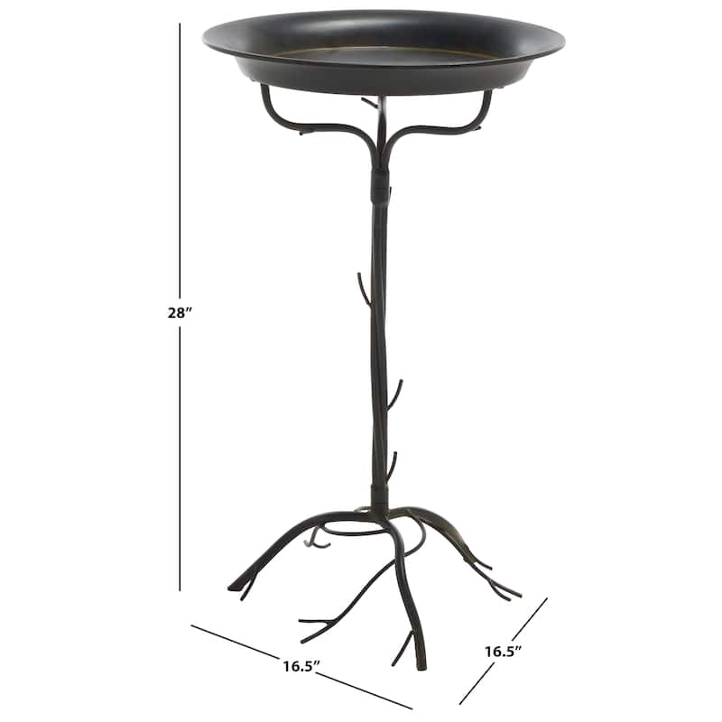 SAFAVIEH Outdoor Yamilet Bird Bath - 17Wx28Dx17H