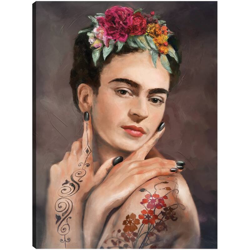 Tattooed Frida By Studio Arts Canvas Art Print