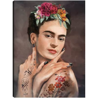 Tattooed Frida By Studio Arts Canvas Art Print