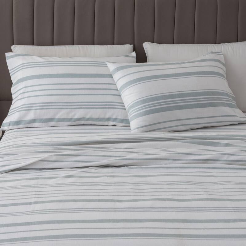 Ultra Soft 100% Turkish Cotton Flannel Double Brushed Solid Sheet Set