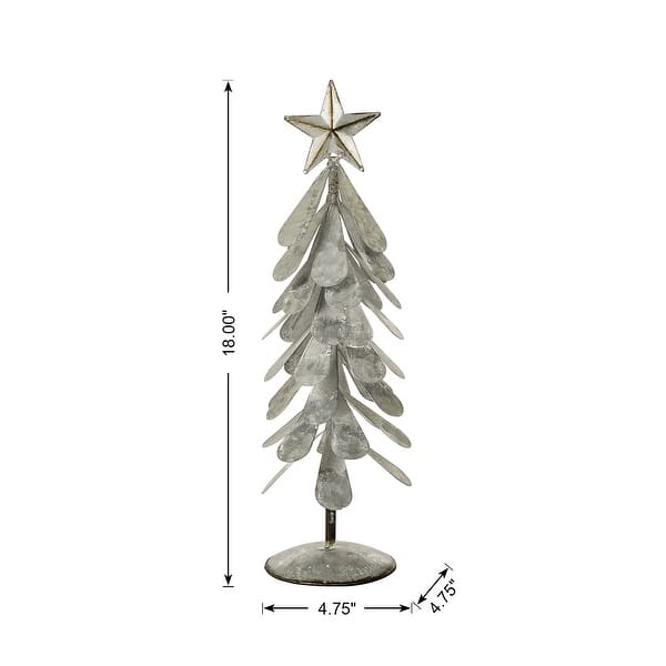 Glitzhome Galvanized Metal Christmas Tabletop Tree Bed Bath & Beyond