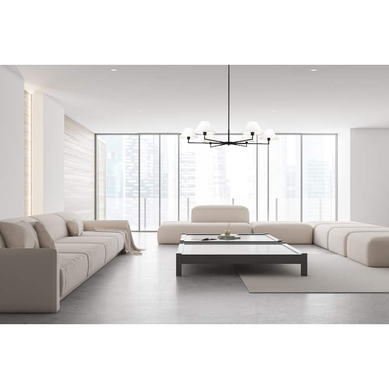 Z-Lite 744-63R Leila 6 Light 63" Wide Chandelier