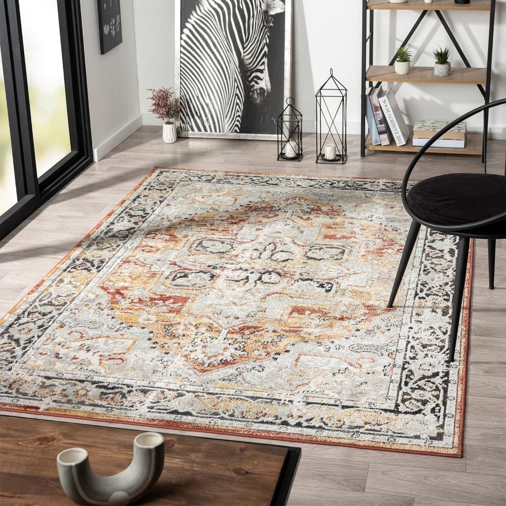Luxe Weavers Moroccan Floral Vintage Area Rug