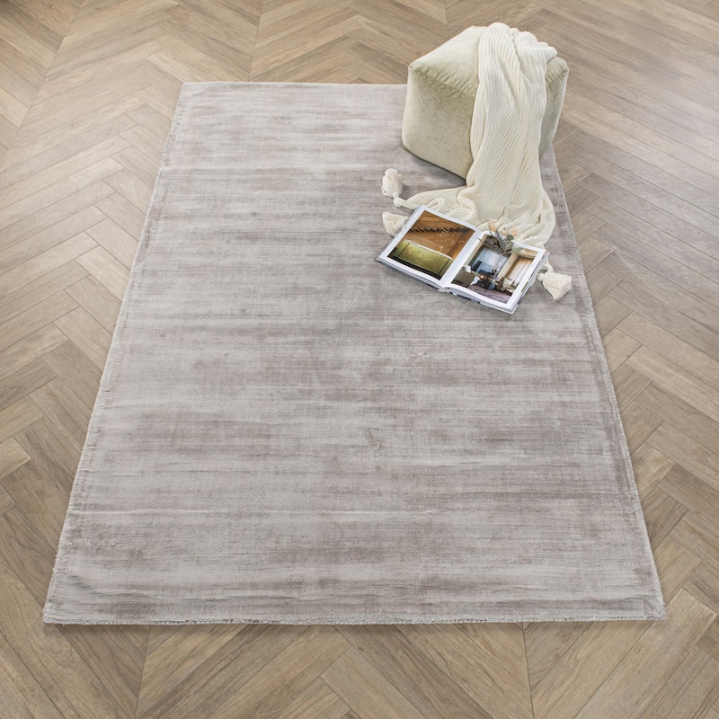 Cameron Handwoven Distressed Viscose Area Rug by Kosas Home