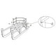 preview thumbnail 7 of 6, vidaXL Backrest for Snow Sledge Removable Backrest for Toboggan Wooden Sledge - 38.8" x 6.3" x 0.1"
