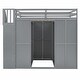 preview thumbnail 5 of 30, Full Size Bunk Bed with Wardrobe,Desk and Shelves