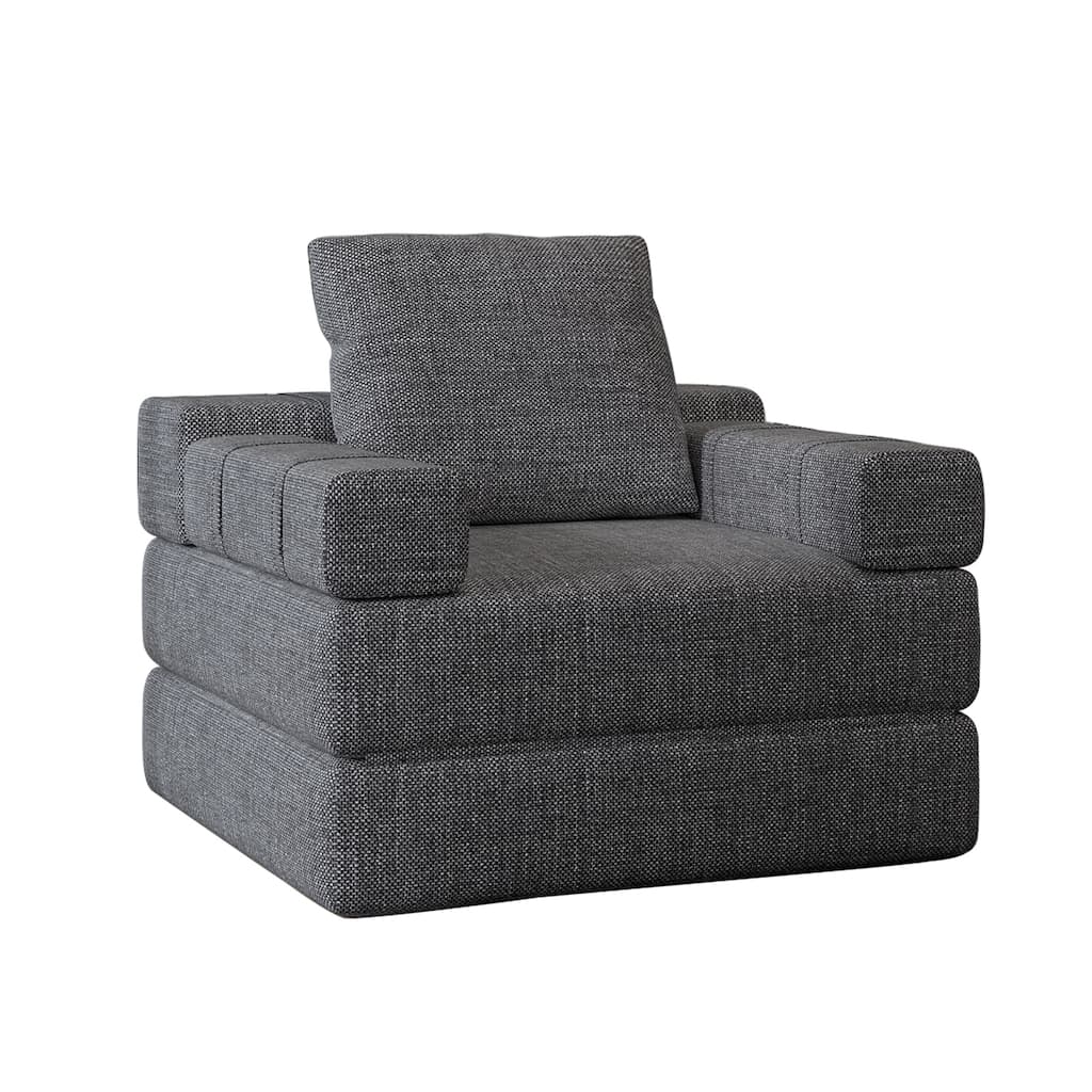 Fabric Folding Single Sleeper Sofa Chair