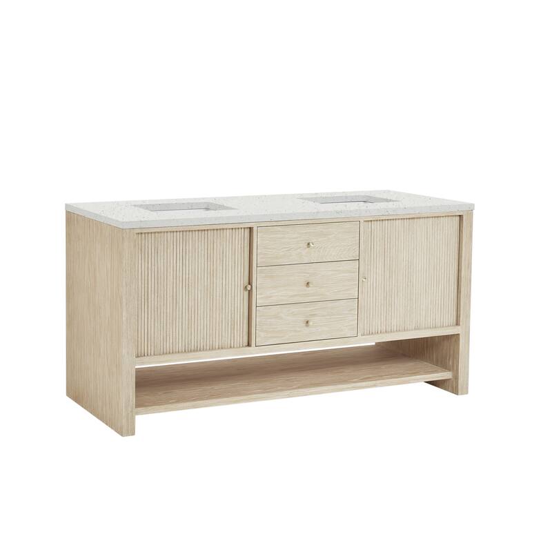 James Martin Vanities Marigot Single 72" Double Vanity, Sunwashed Oak