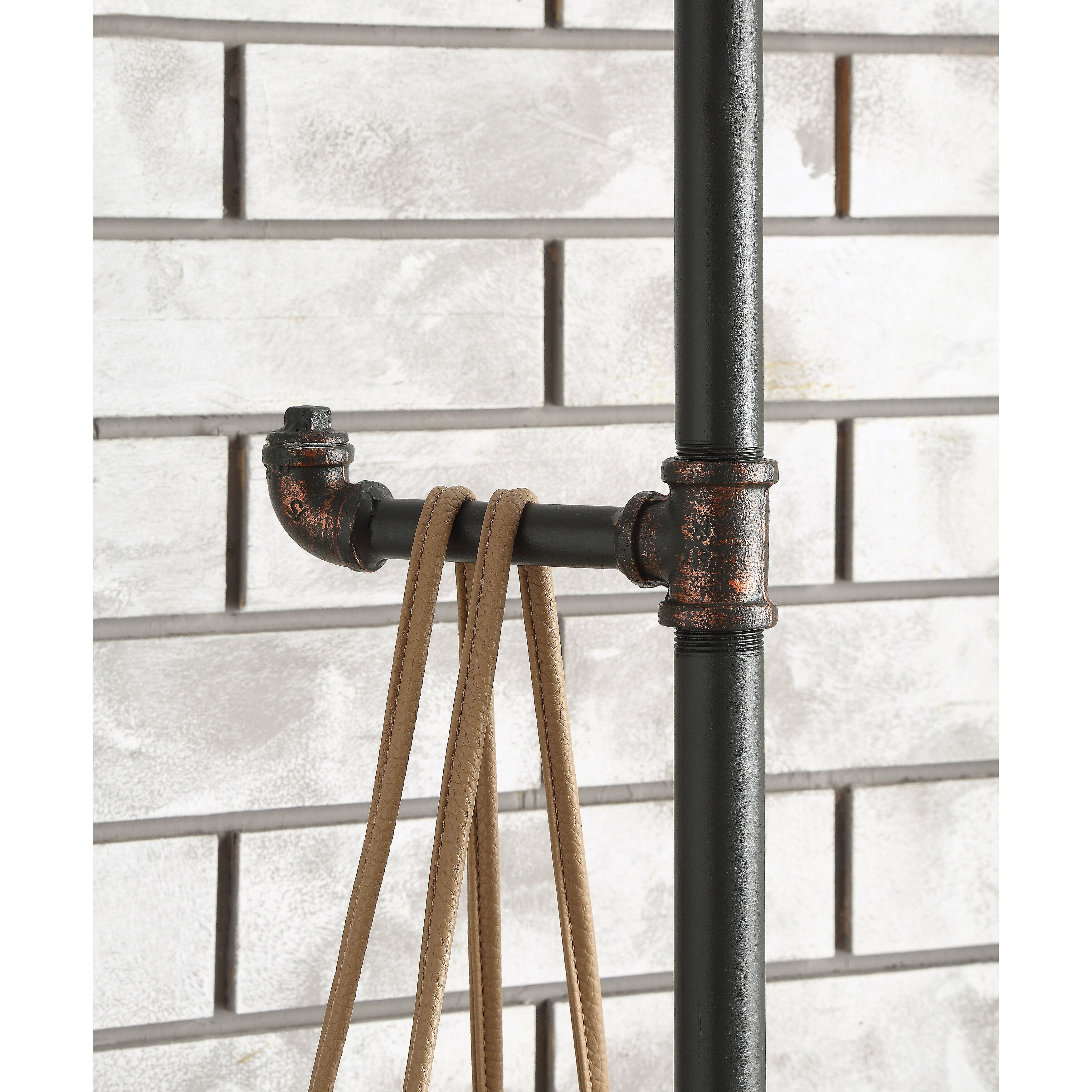 Industrial metal hotsell coat rack