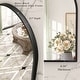 preview thumbnail 3 of 16, Arched Black Aluminum Alloy Framed French Cleat Mounted Wall Decor Bathroom Vanity Mirror with 5-Year Warranty