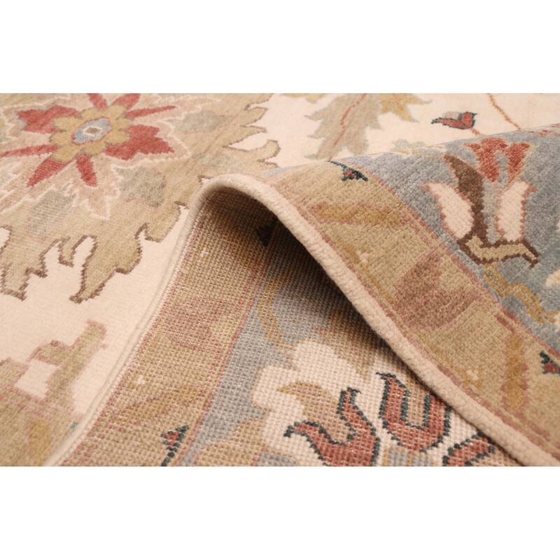 ECARPETGALLERY Hand-knotted Jules Serapi Ivory Wool Rug - 10'1 x 13'9