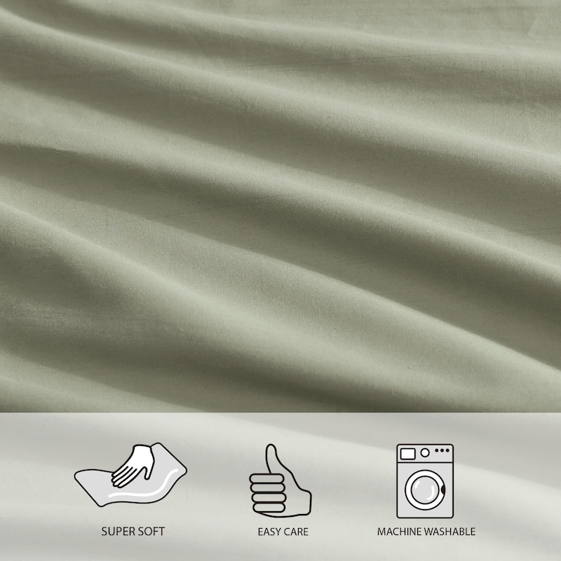 Stone Cottage Solid Scallop Cotton Bedskirt
