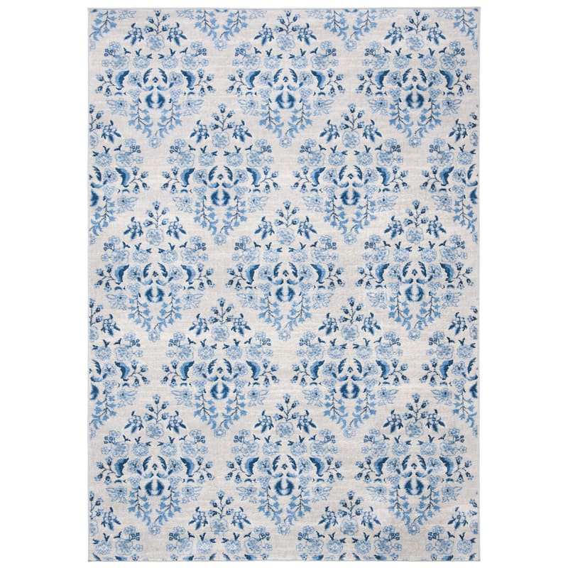 Martha Stewart by SAFAVIEH Valeriea Traditional Rug - 6' x 9' - Cream/Blue