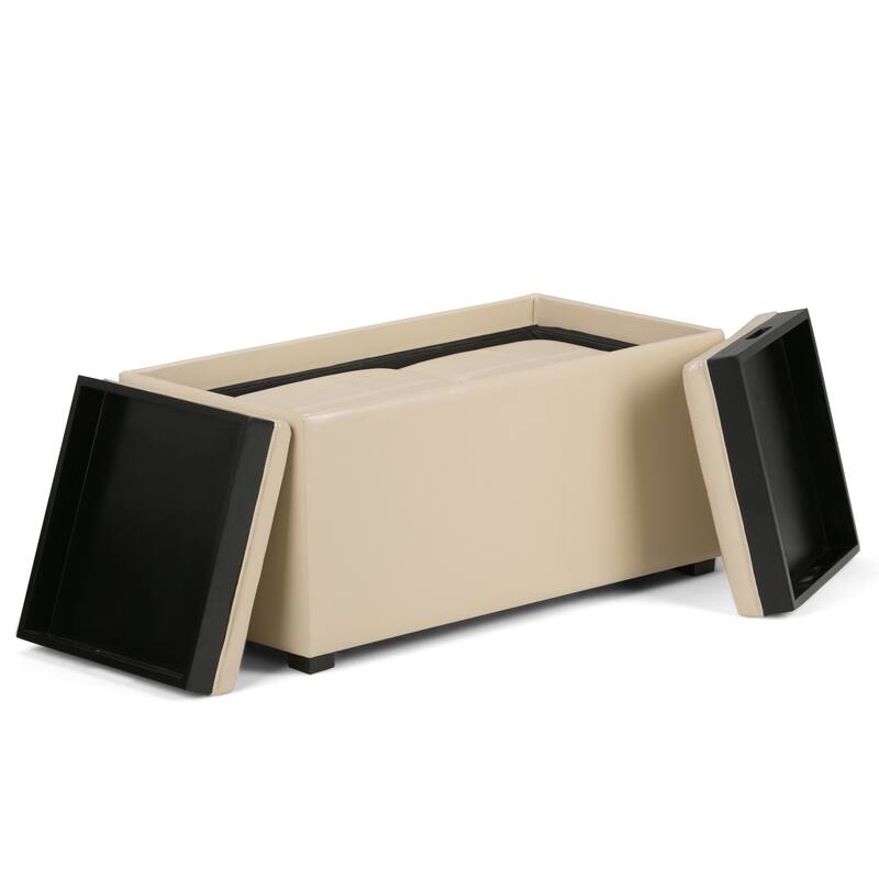 WYNDENHALL Franklin Upholstered 3-piece Ottoman Set