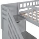 preview thumbnail 9 of 28, Multifunctional and Fun Design Loft Bed with Slide, Stairway and Guardrails,Twin Size