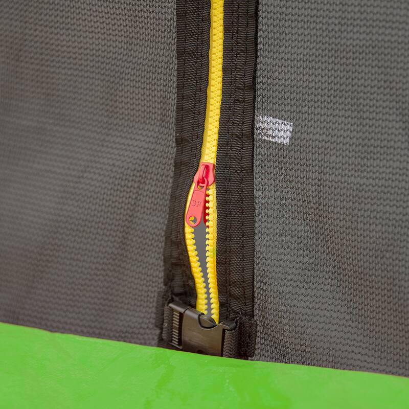 15FT Trampoline with Basketball Hoop Inflator and Ladder, 6pcs safety new pole Sleeves