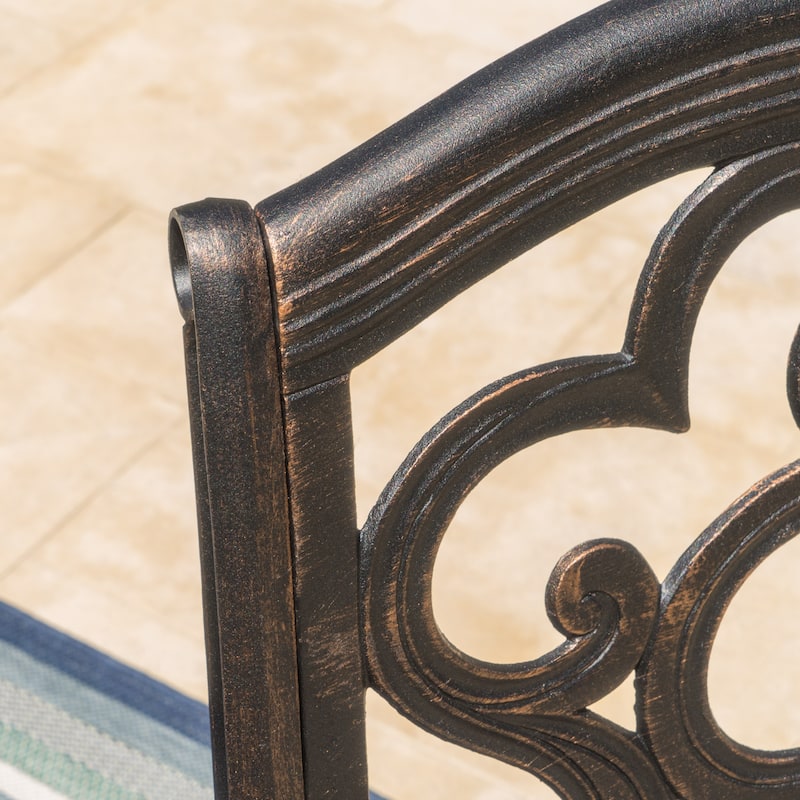 Elegant Cast Aluminum Patio Chairs with Soft Cloud-like Design