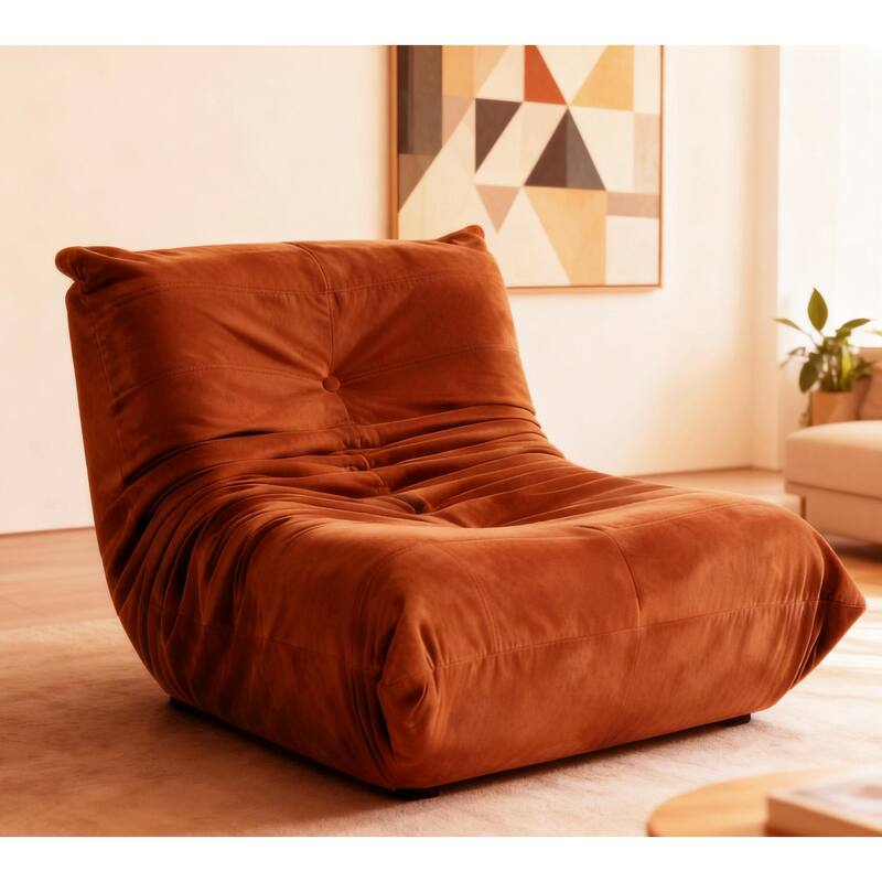 Button-Tufted Accent Chair Bean Bag Chair / Living Room Lazy Sofa Lounge Chair Reading Chair