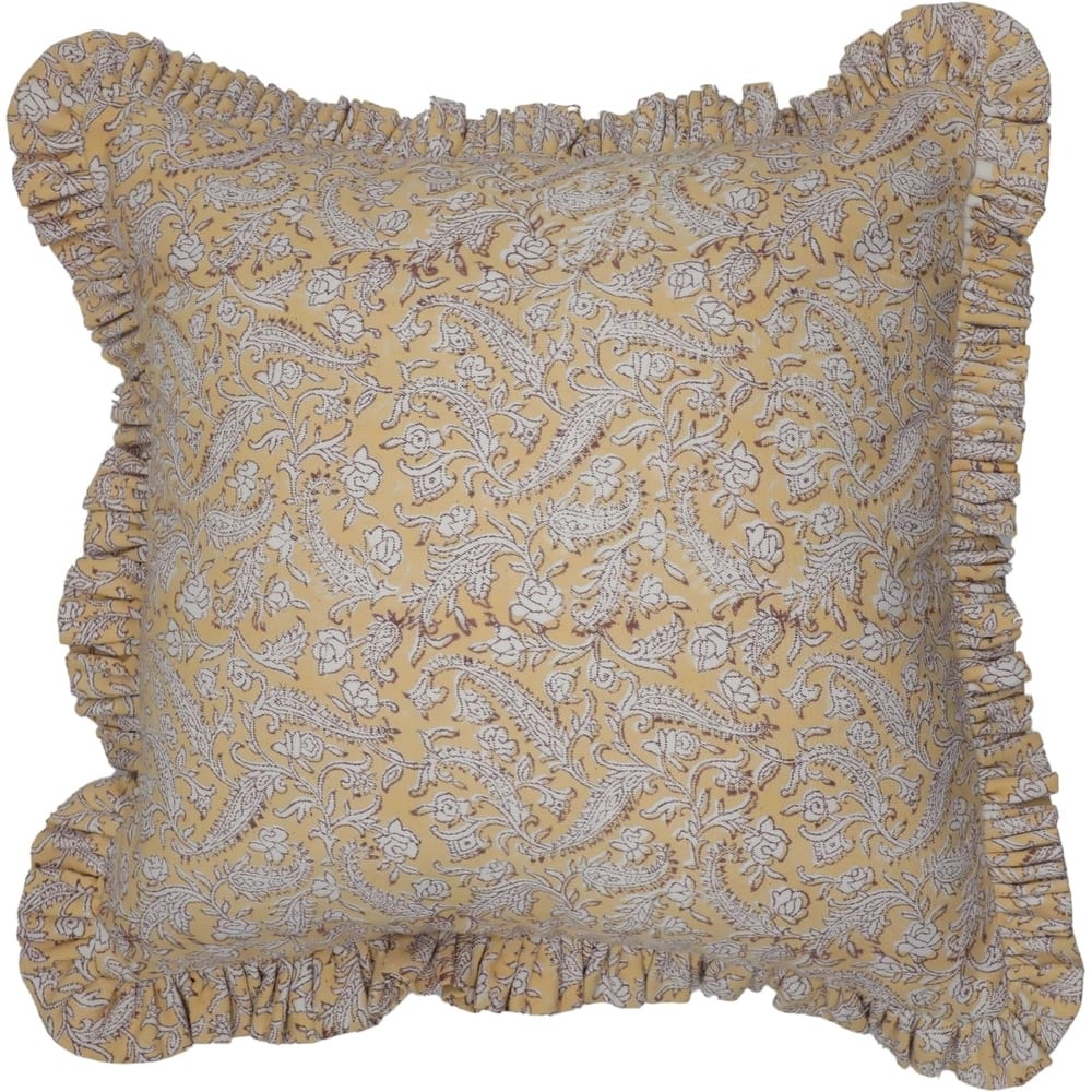 Fabdivine Cotton Bohemian Block print pillow Cover