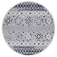 preview thumbnail 24 of 23, SAFAVIEH Marrakesh Sunneva Moroccan Boho Rug 6'7" Round - Grey/Navy - Round
