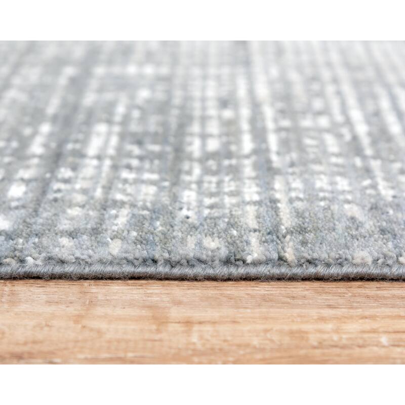Alora Decor Aurora Beige, Grey, and Cream Cross Wool Blend Rug