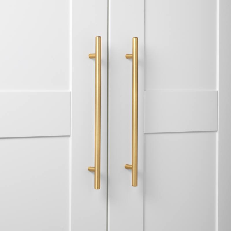 GlideRite 9-inch CC Solid Satin Gold Cabinet Bar Pulls (Pack of 25)
