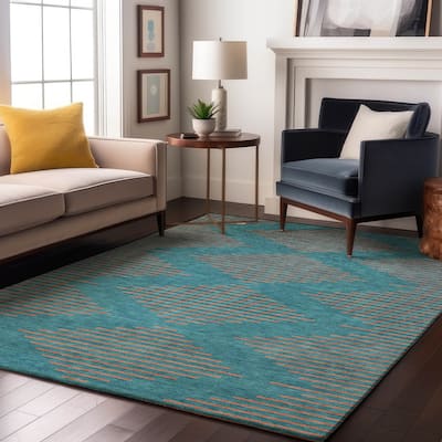 Premium Washable Super Soft Global Stripes Mayfield Rug