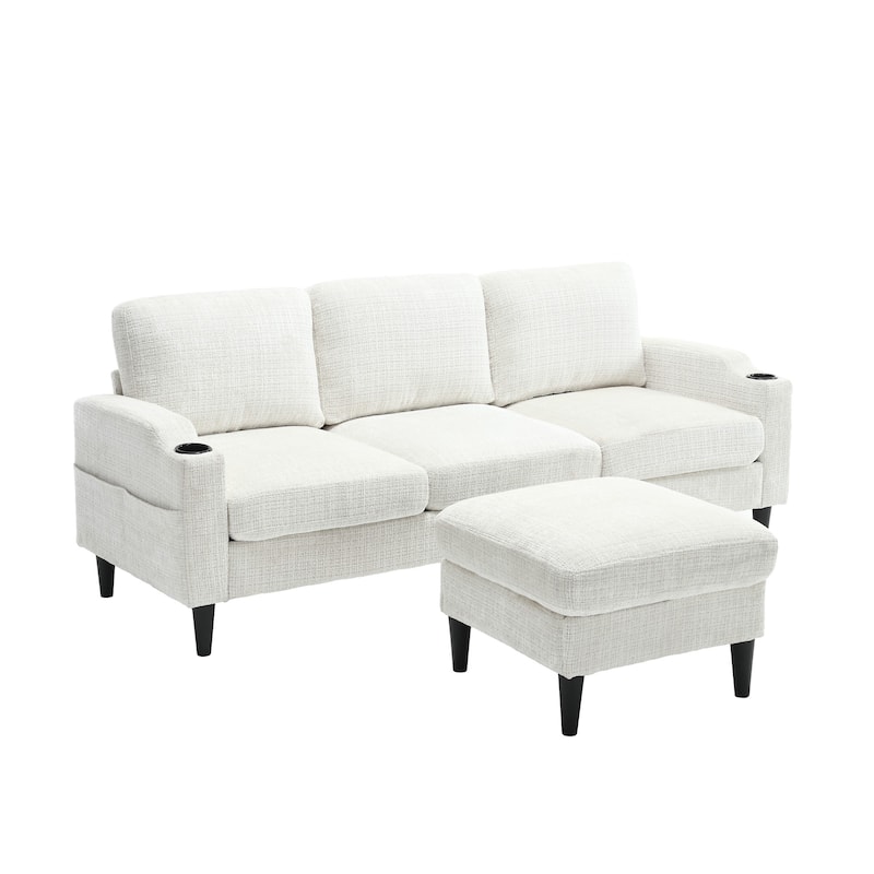 HOMEFUN storage sofa /Living room sofa cozy sectional sofa - Beige