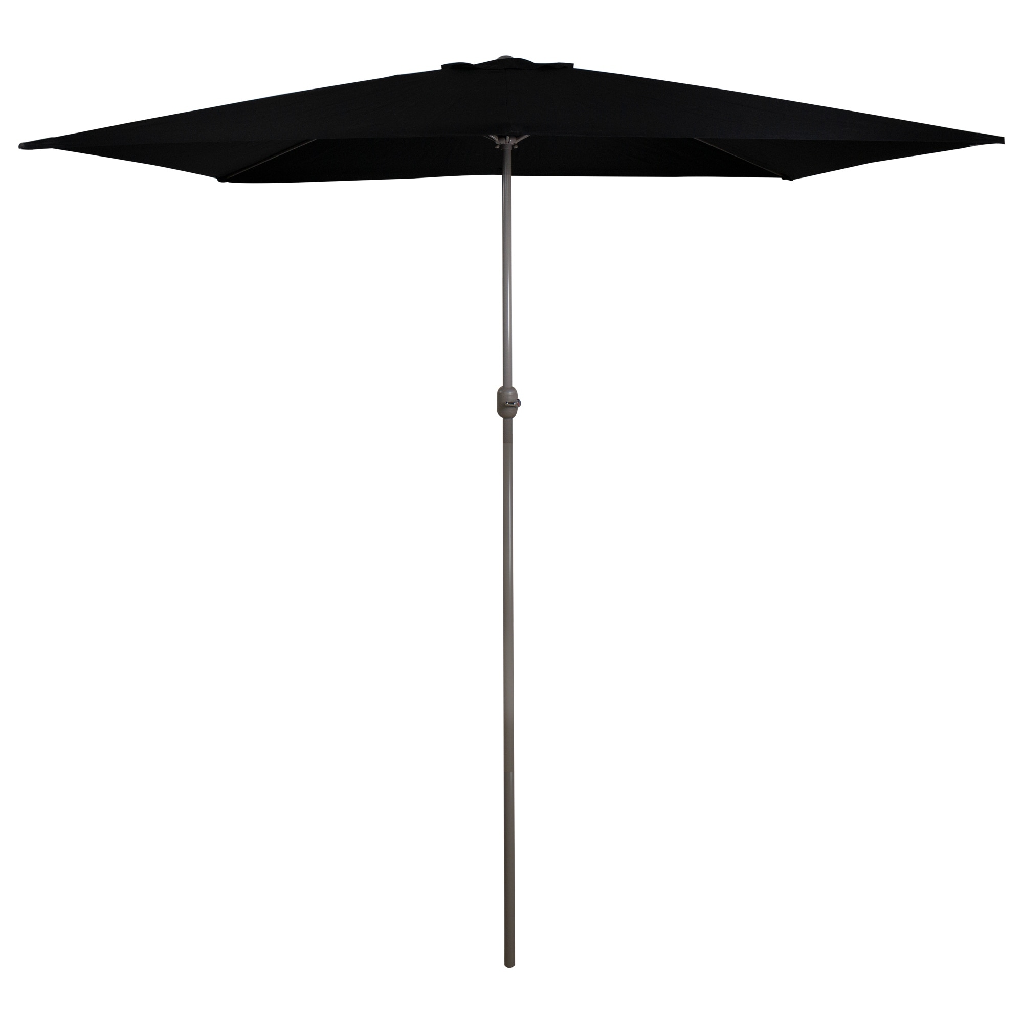 10ft x 6.5ft Outdoor Patio Market Umbrella with Hand Crank Black
