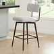 preview thumbnail 4 of 26, Elise Counter Height Swivel Bar Stool Chairs Set of 2 with Metal Frame