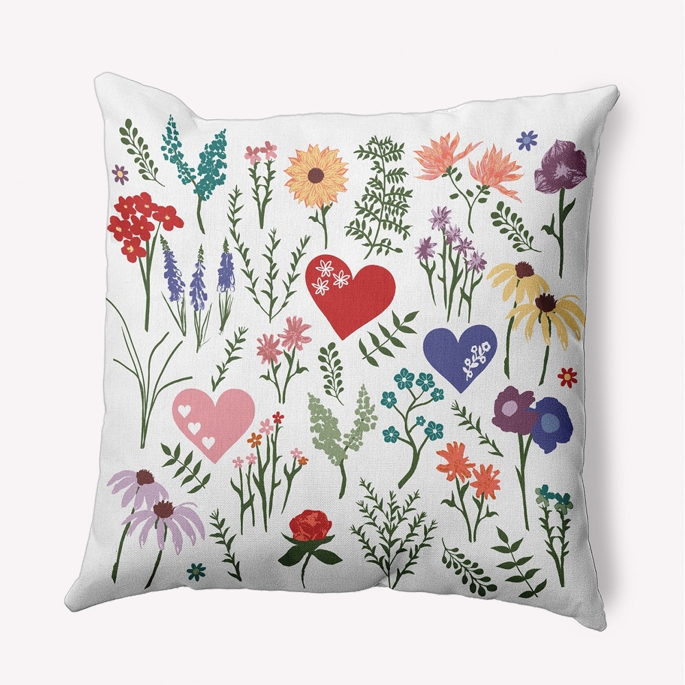 Valentine Garden Accent Pillow