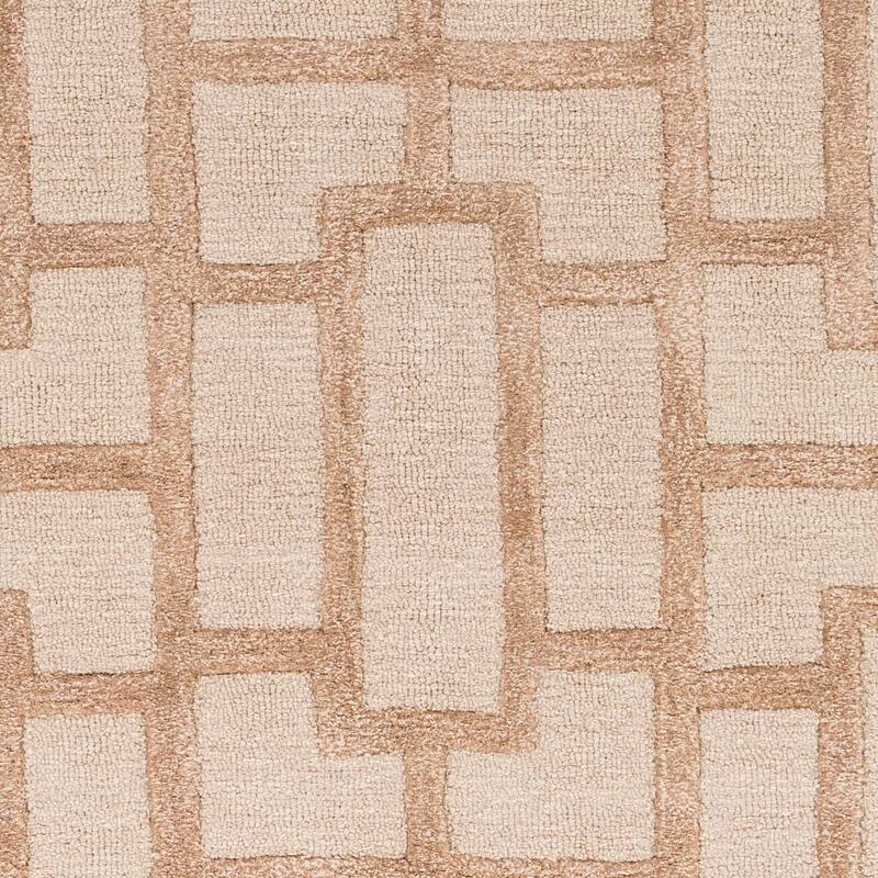 Hand-tufted Thaxted Geometric Wool Area Rug