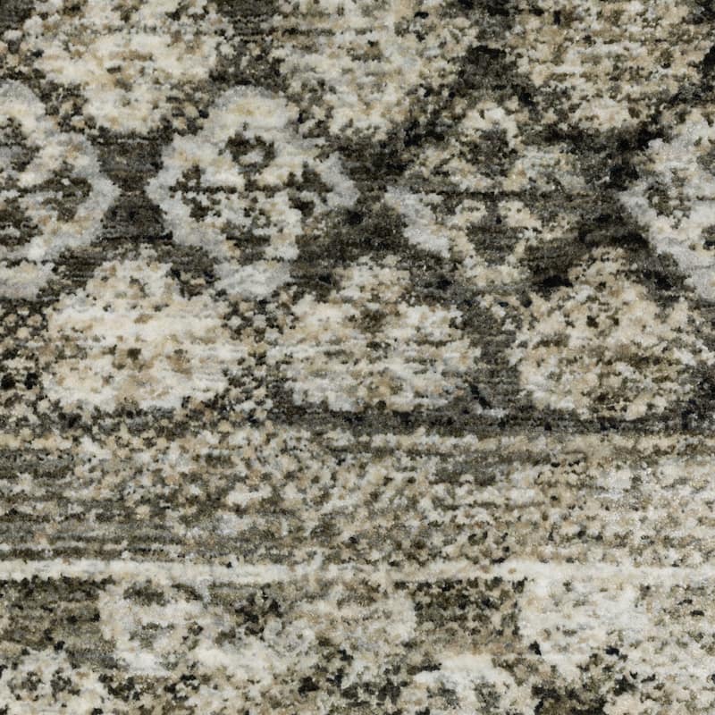 Style Haven Cádiz Faded Center Medallion Grey/Beige Area Rug