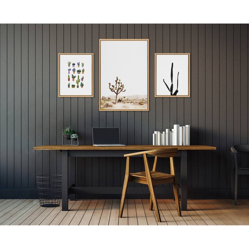 Kate and Laurel Sylvie Josuha Tree Canvas Art Set by Various Artists