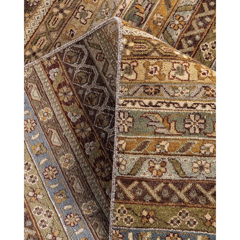 Gabbeh One-of-a-Kind Hand-Knotted Area Rug - Ivory, 8' 1" x 10' 1" - 8' 1" x 10' 1"