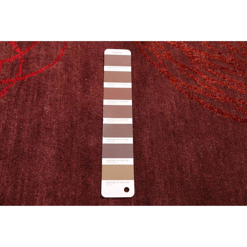 ECARPETGALLERY Hand-knotted Opulence Dark Brown Silk, Wool Rug - 8'1 x 9'9