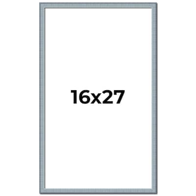 16x27 Frame Rustic Sky Blue Solid Wood Picture Frame | 0.75 Inch