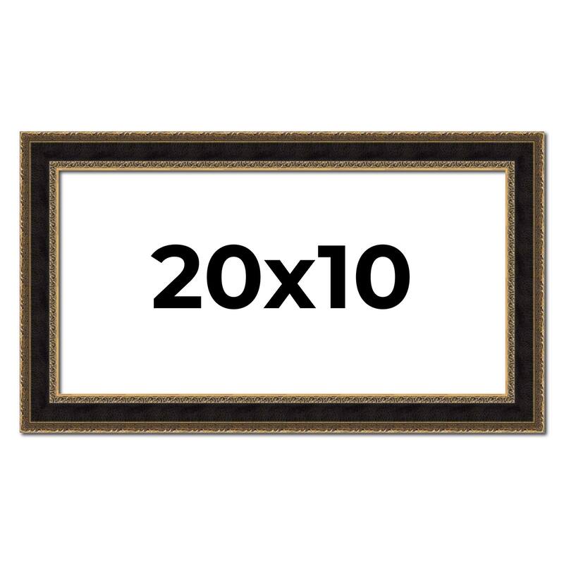 20x10 Frame Gold Antique Vintage Sold Wood Picture Frame | 1.75 Inch