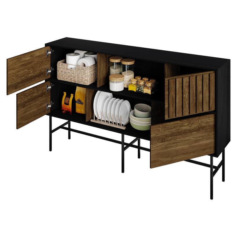 CraftPorch Modern Wooden TV Stand Console