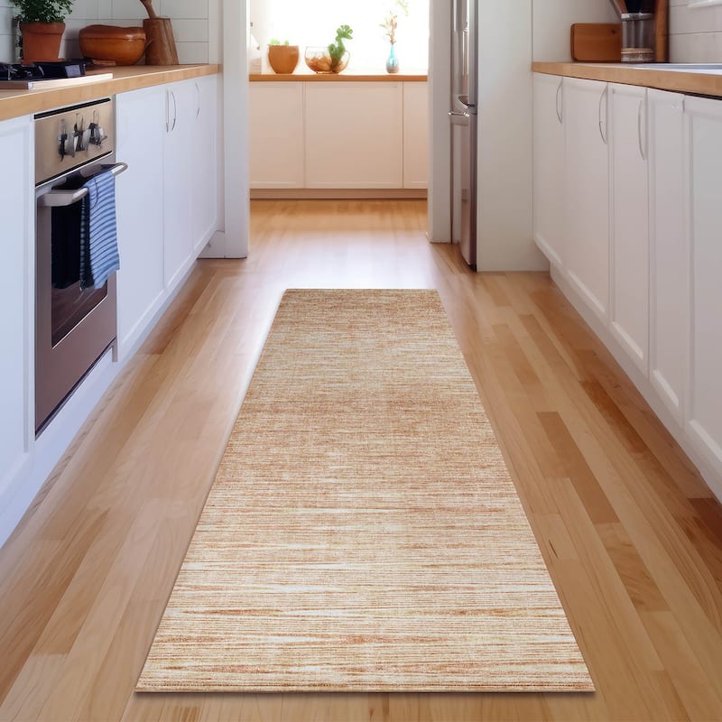 Premium Washable Super Soft Ombre Mayfield Rug - Salmon - 2' 3" x 7' 6" - Runner