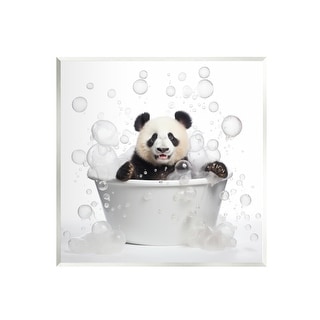 Stupell Panda Bubble Bath Wall Plaque Art Lazar Studio - Bed Bath ...