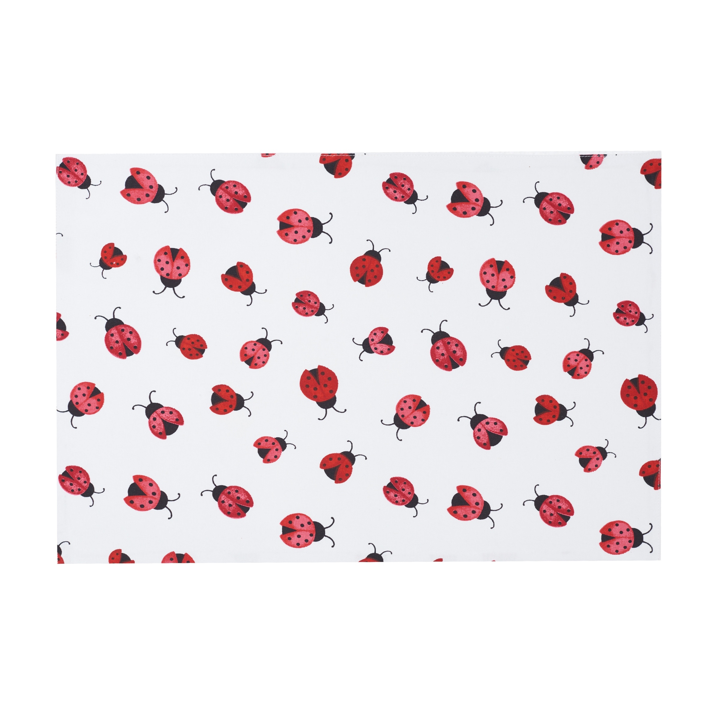 Ladybug 100% Cotton Set of 6 Spring Placemats 14" x 20"