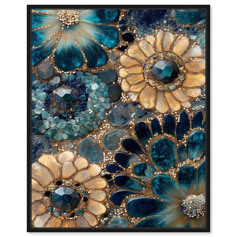Opulent Geode III Canvas by Art Remedy - Black - 16" x 20"