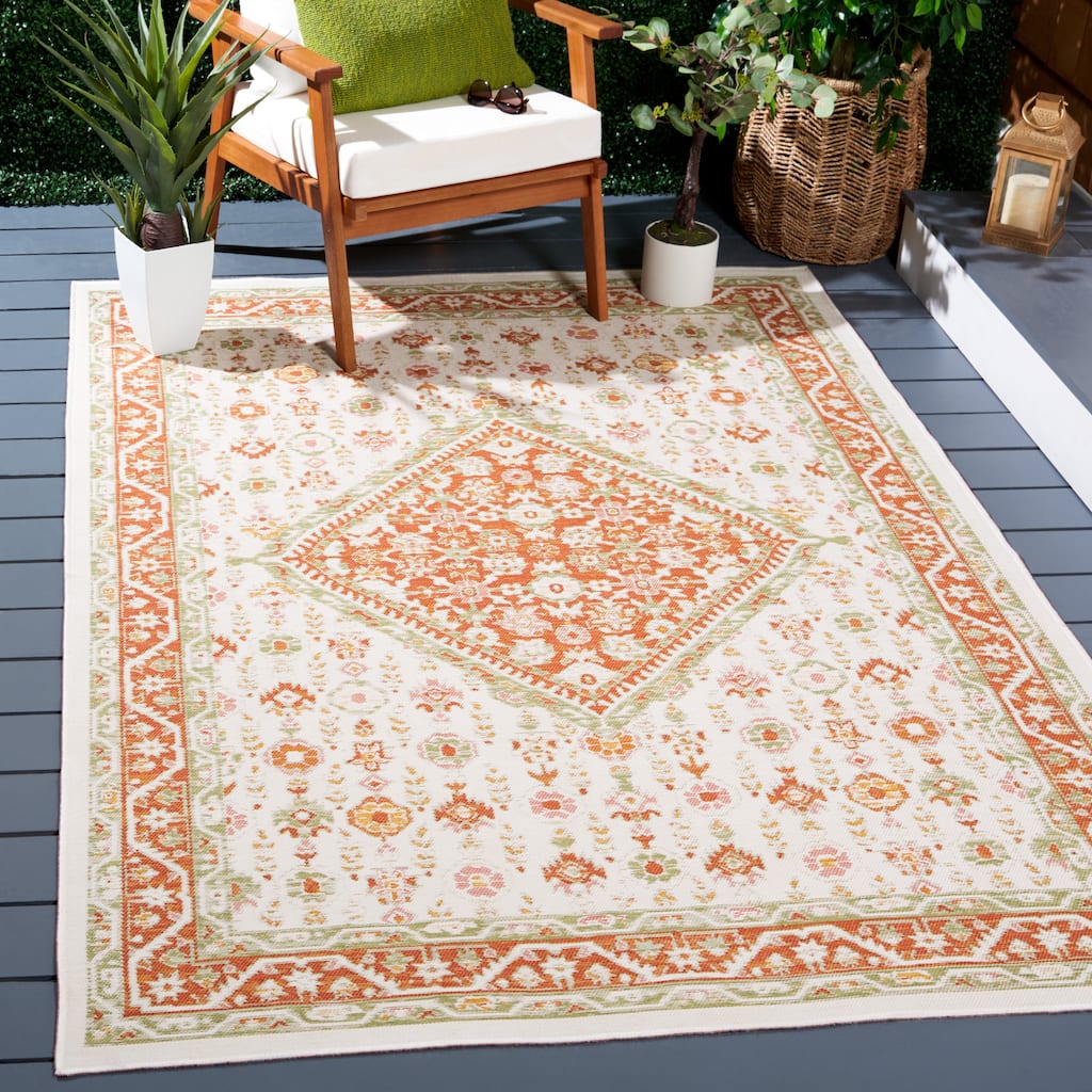 SAFAVIEH Sunrise Ioulia Indoor/Outdoor Waterproof Rug - 4' x 5'7"