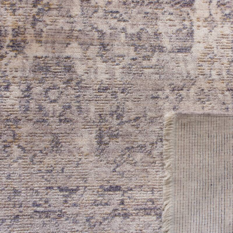 SAFAVIEH Illusion Dejah Vintage Boho Oriental Viscose Rug with Fringe