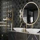 preview thumbnail 7 of 7, Merola Tile Stella Lustre Midnight 9-3/4" x 9-3/4" Porcelain Wall Tile