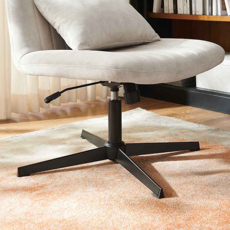 Art Leon Swivel and Adjustable Accent Chair with Ottoman