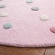preview thumbnail 19 of 40, SAFAVIEH Kids Karan Polka Dot Wool Rug
