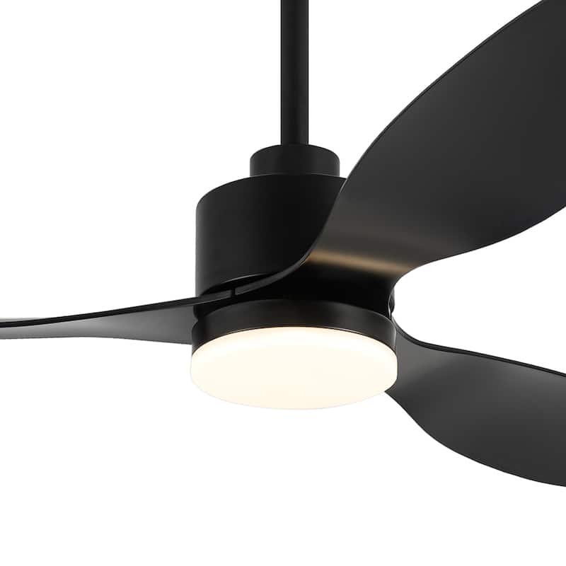 52-inch Ceiling Fans with LED Light Remote and Downrod(3-Blade)