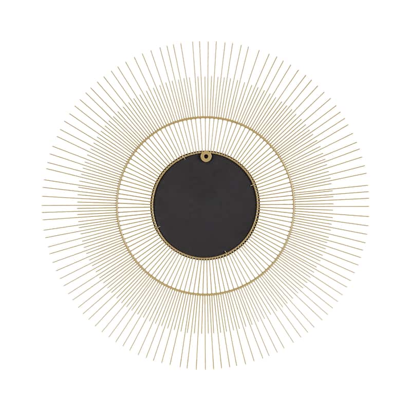 Kate and Laurel Quillet Round Wall Mirror Metal - 26x26